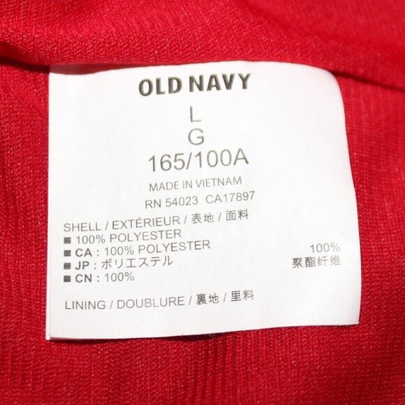 Old Navy Red and White Pattern Strappy Sun Dress with Ruffle Hem - Picture 15 of 15